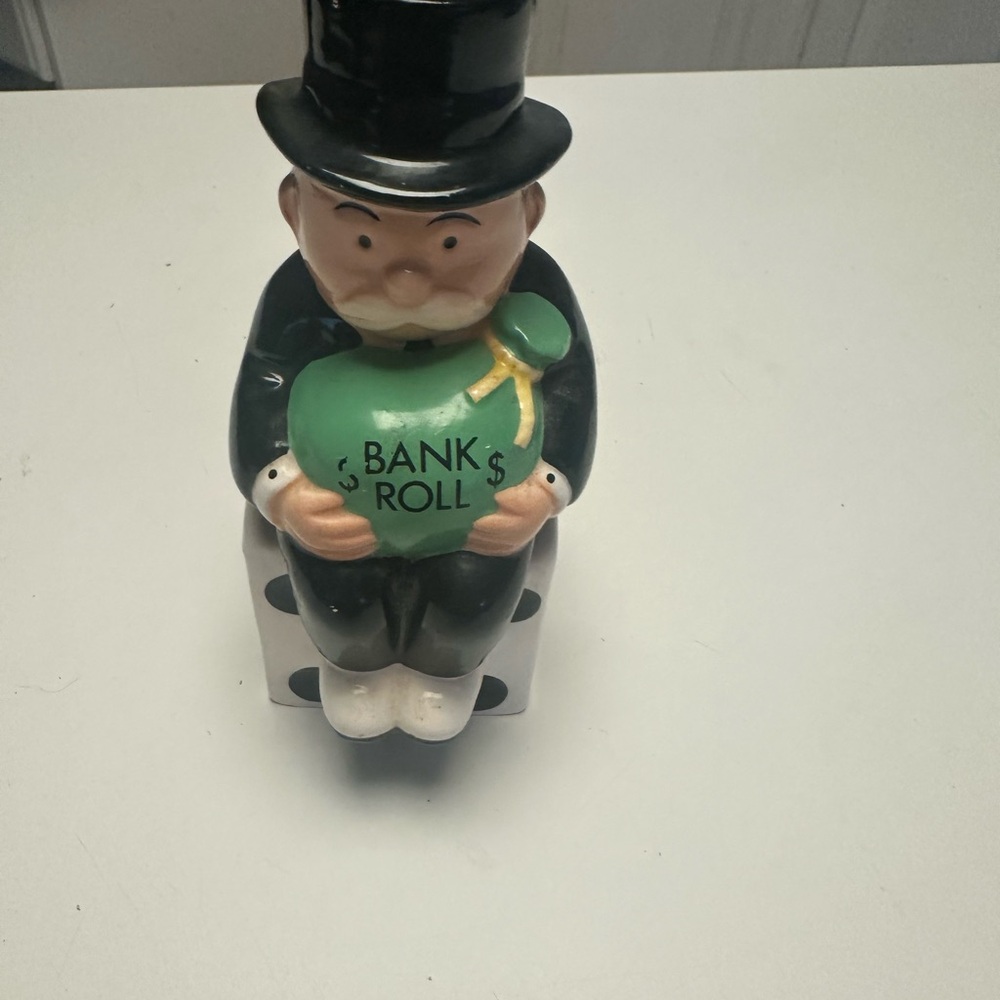Vintage 80’s mr monopoly piggy bank